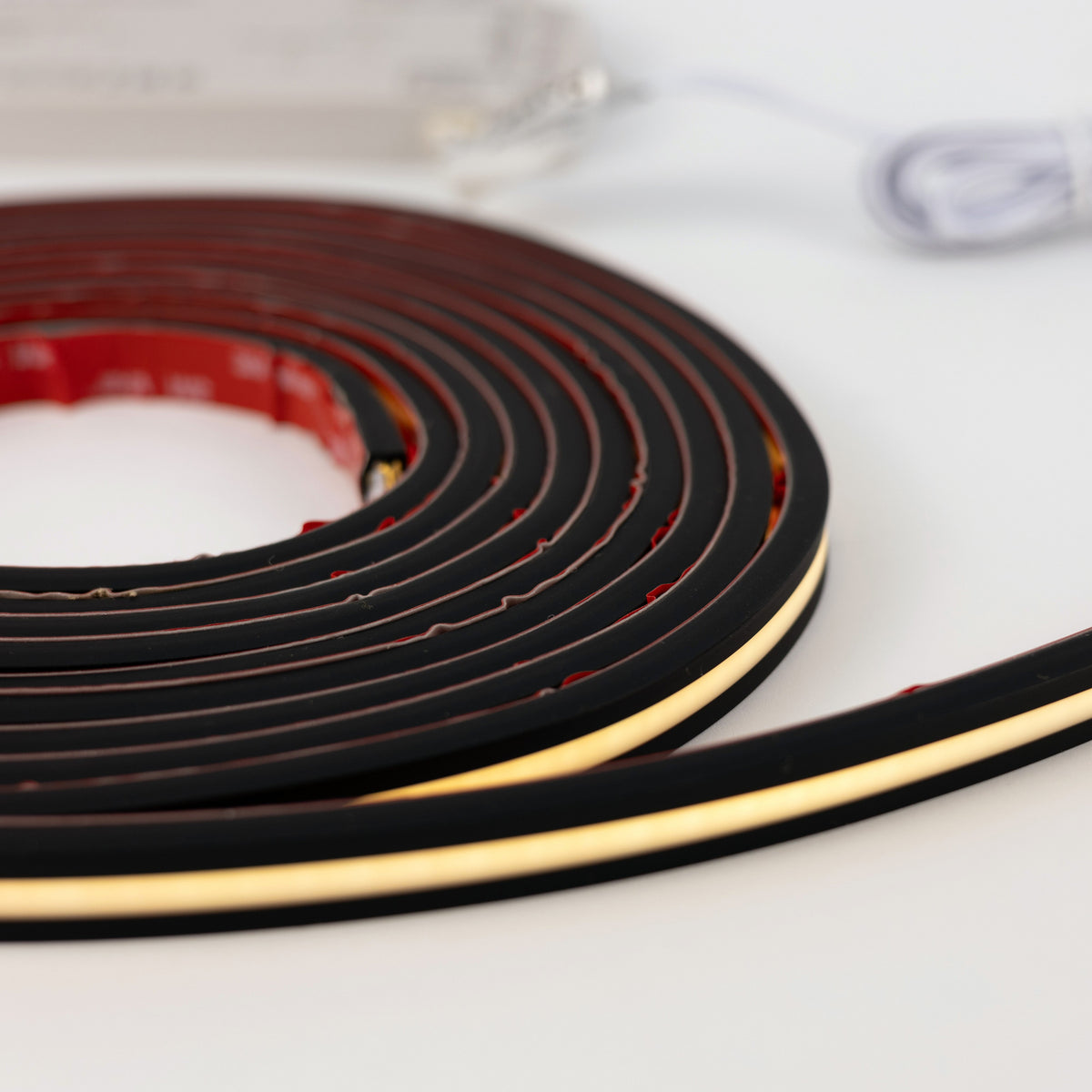 Flex silicone LED profile for acoustic panel lighting