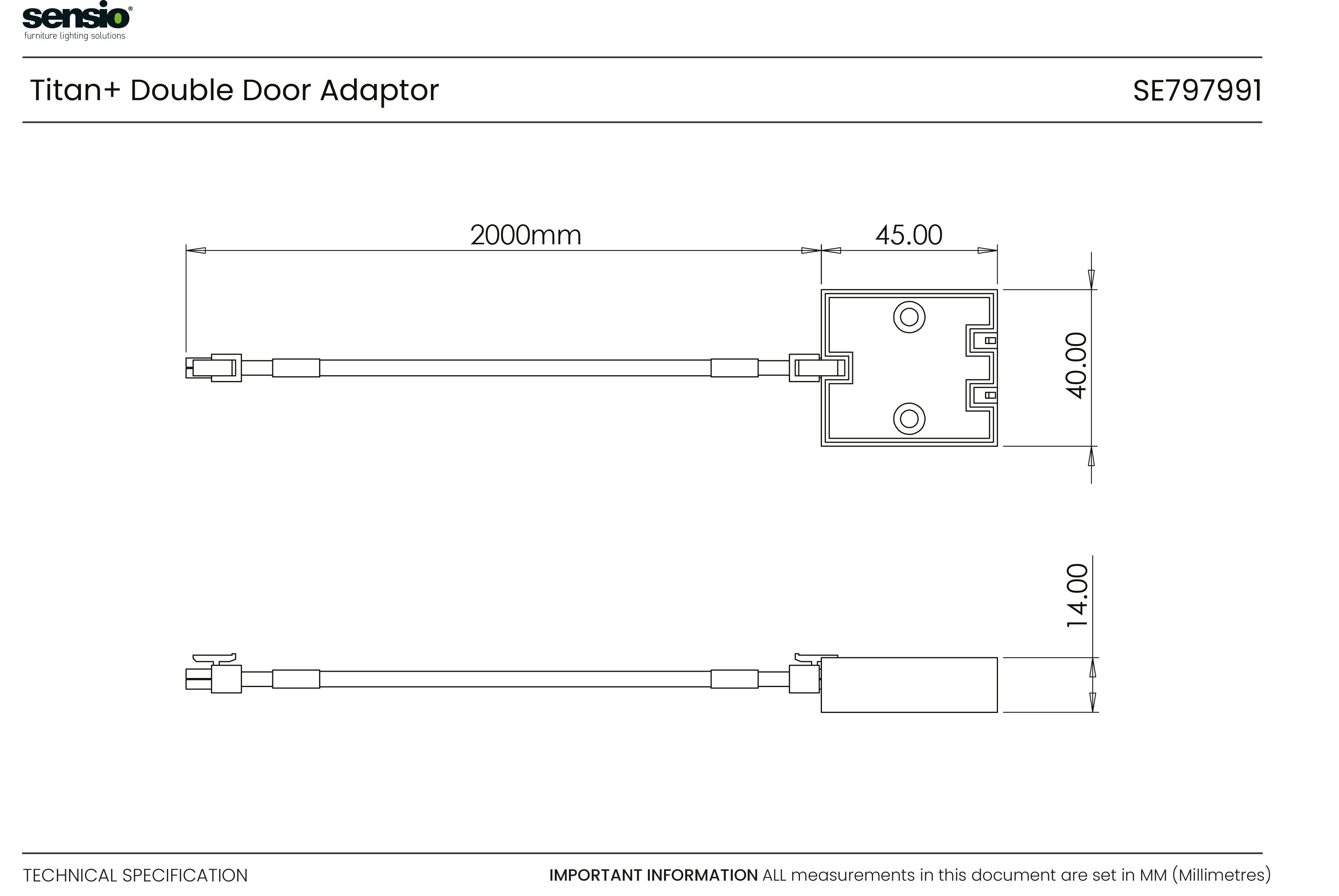 Titan+ Double Door Adapter