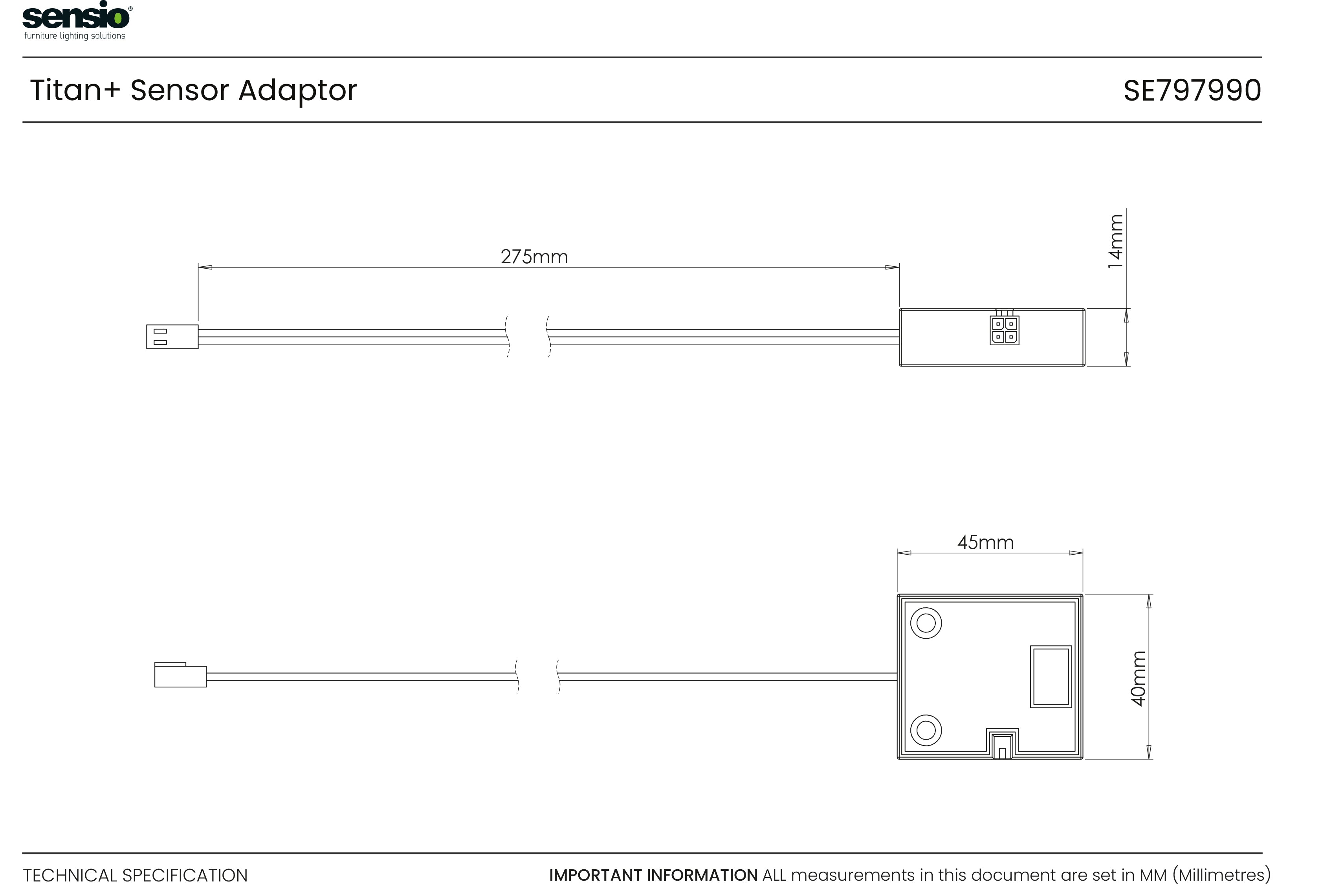 Titan+ Sensor Adaptor