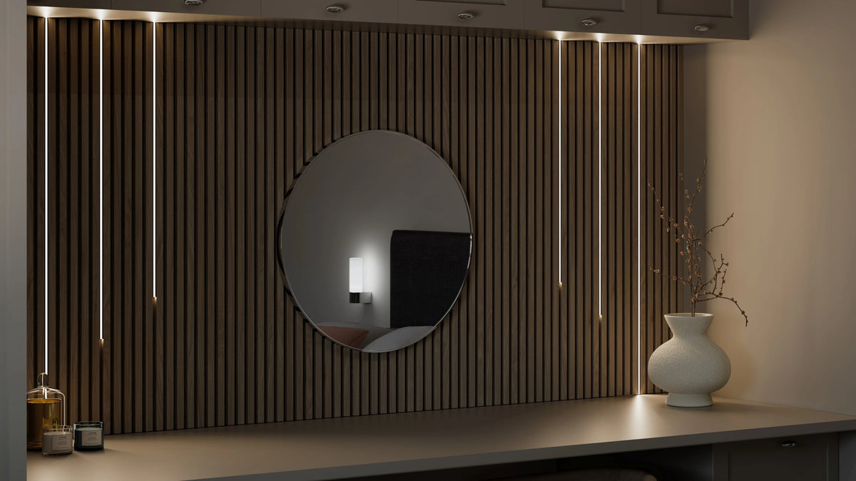 Bedroom and wardrobe LED lighting