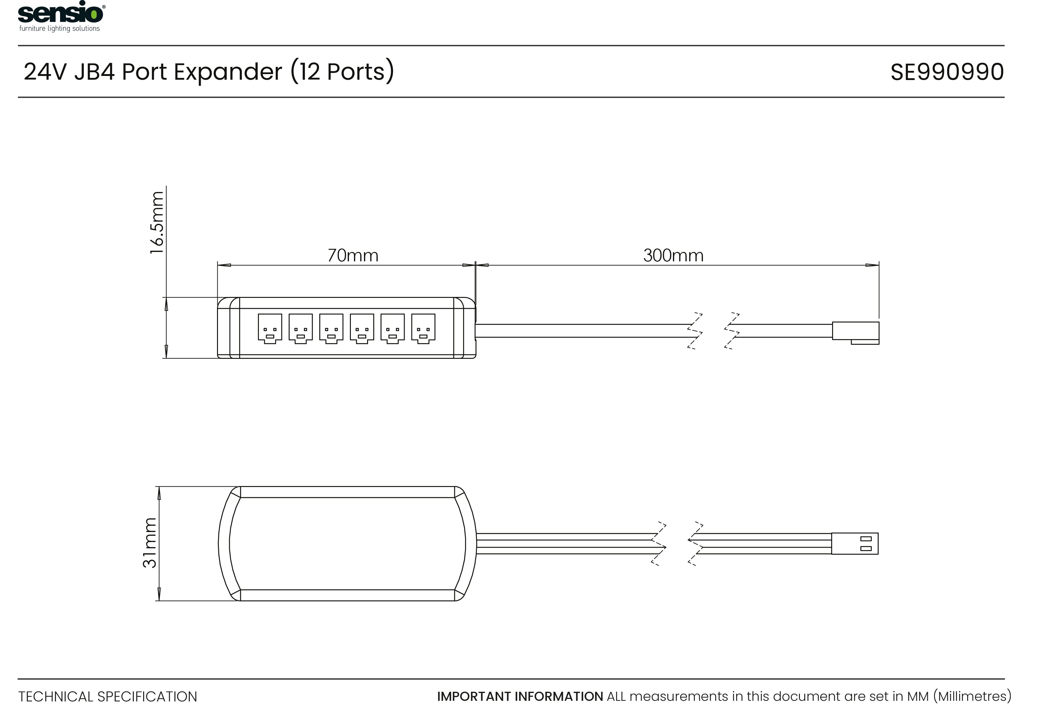 2-pin JB4 Extension Lead