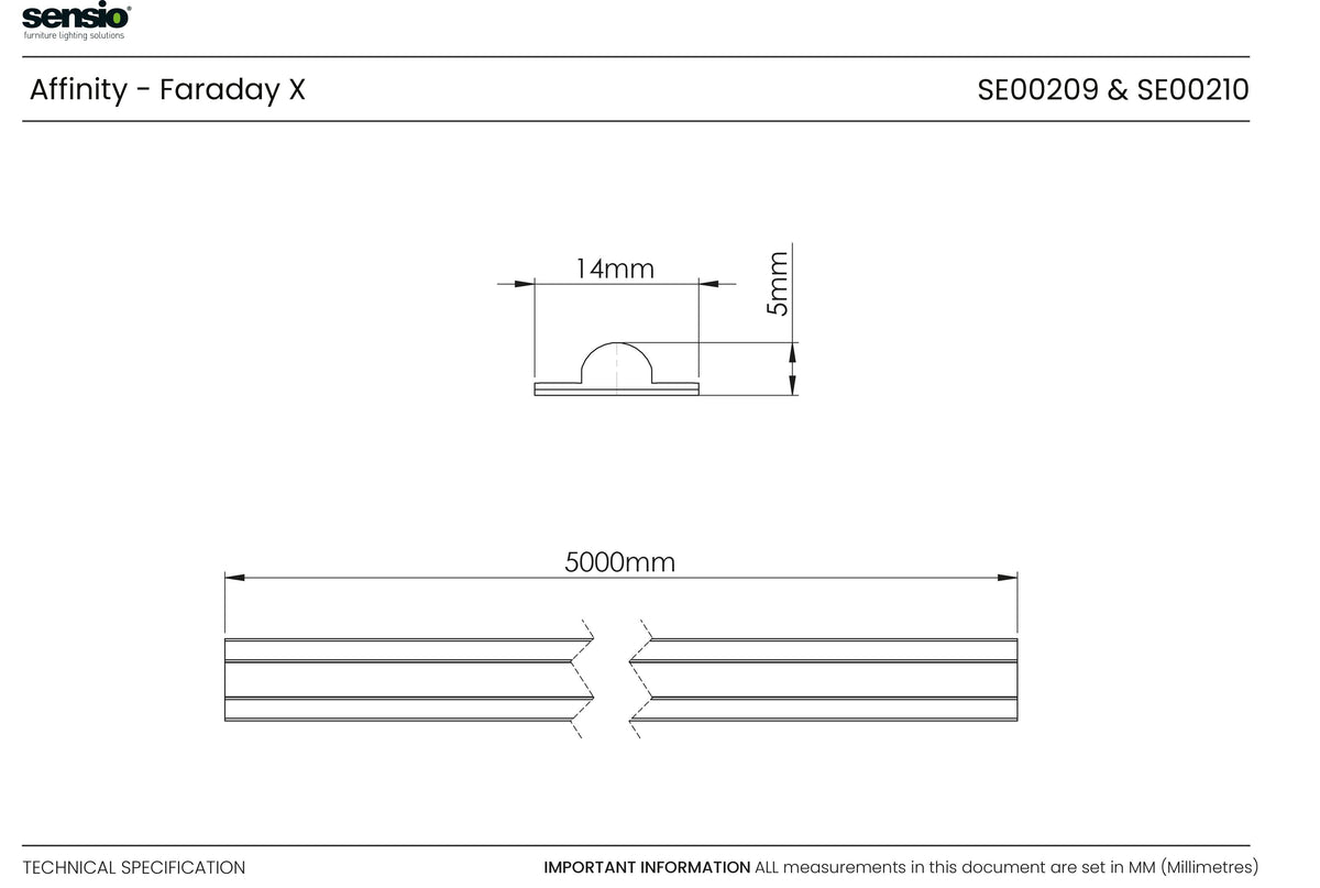 Technical drawing for Affinity™ - Faraday X