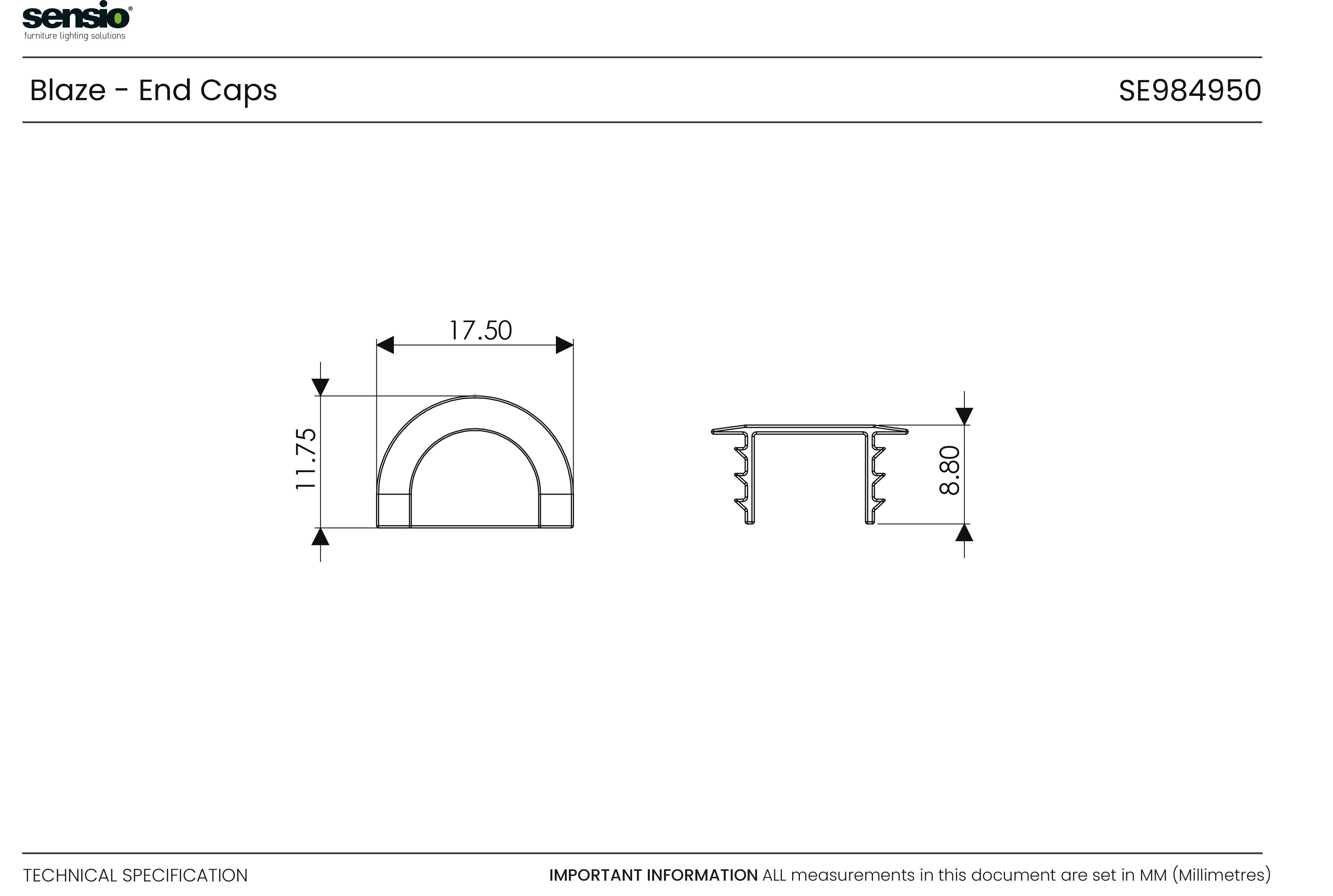 Blaze End Cap Set
