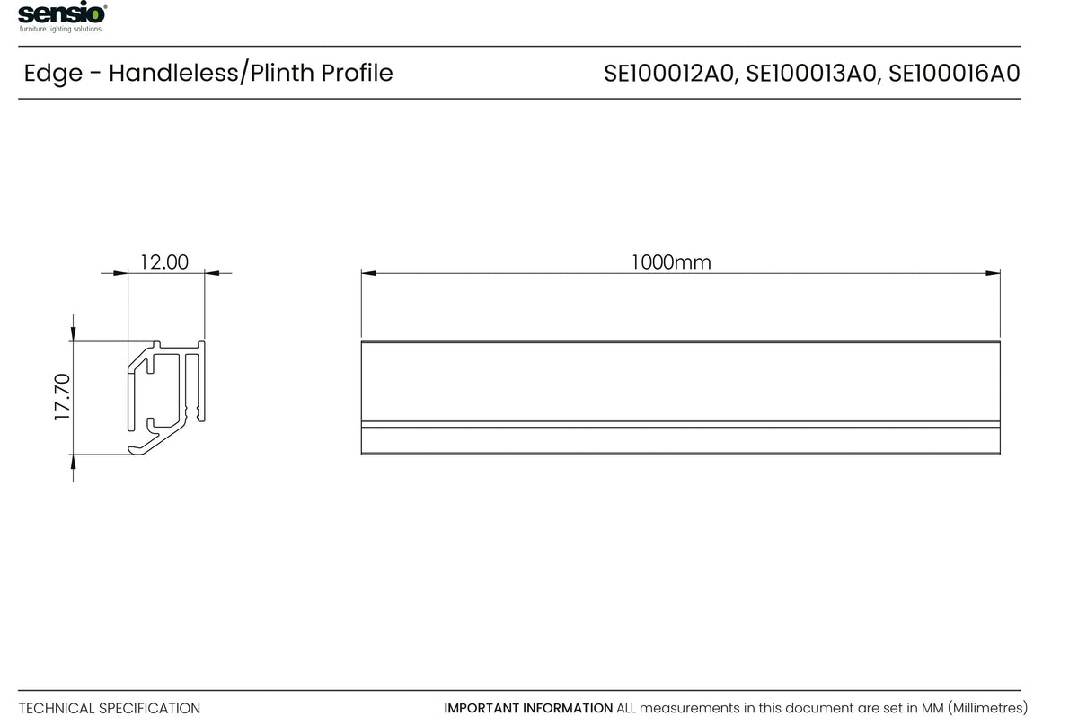 Technical drawing for Edge™