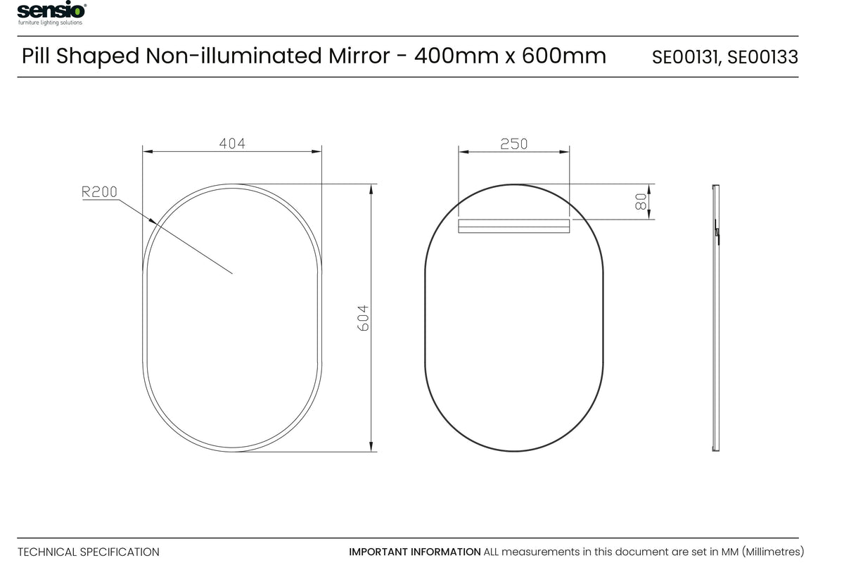Technical drawing for Eldon Pill