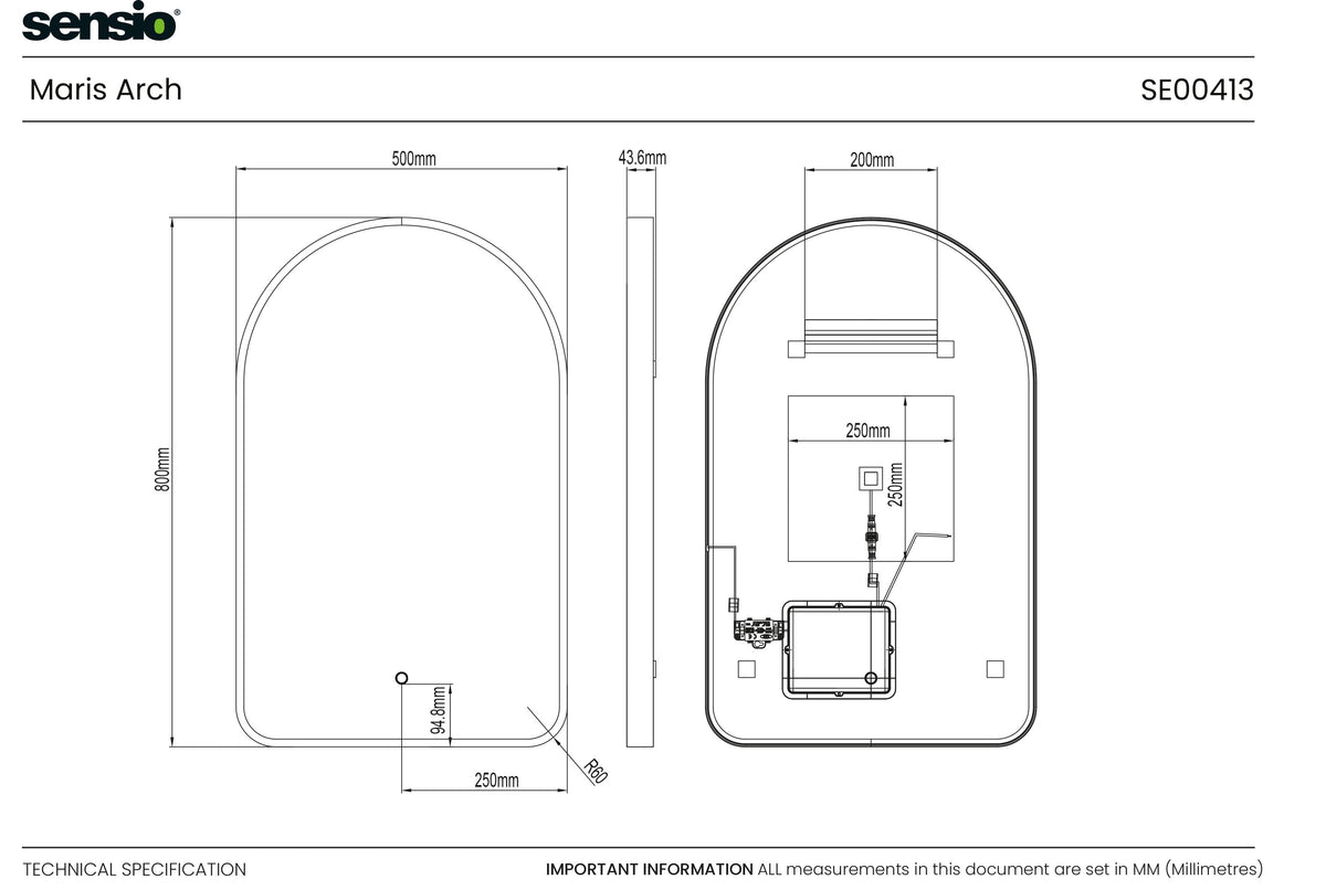 Technical drawing for Maris Arch
