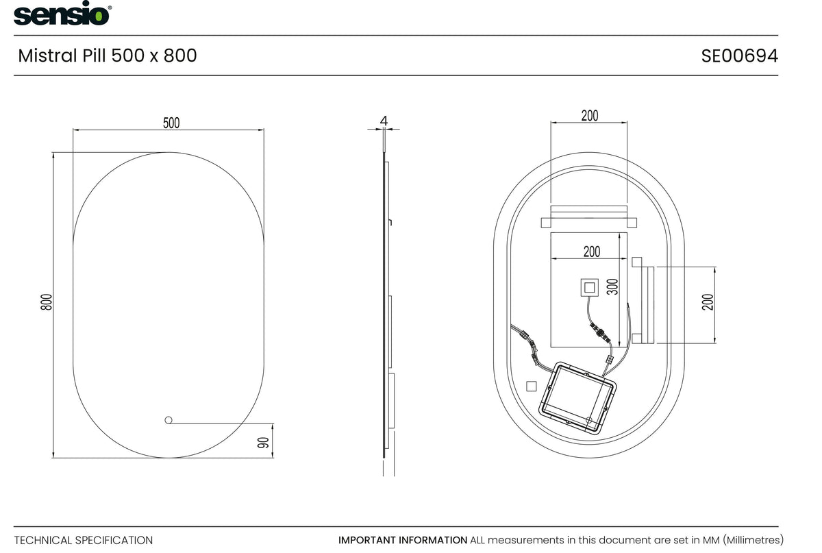 Technical drawing for Píldora Mistral