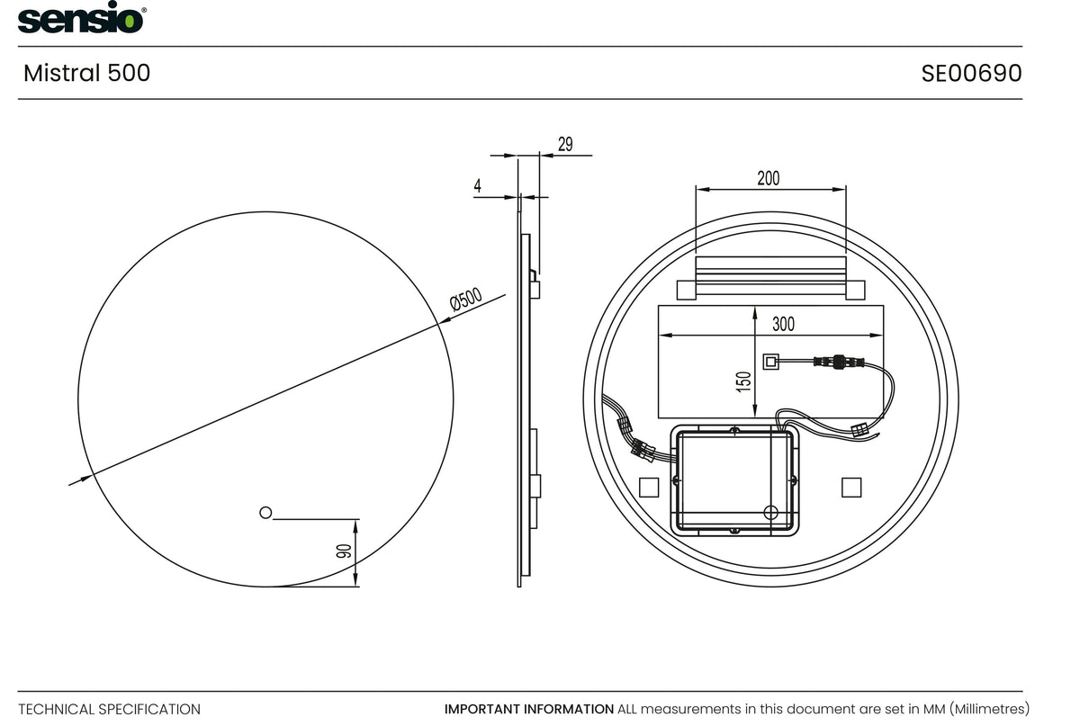 Technical drawing for Ronda Mistral