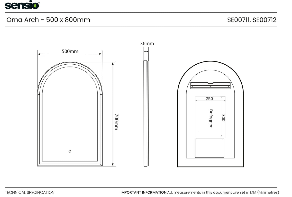 Technical drawing for Orna Arco
