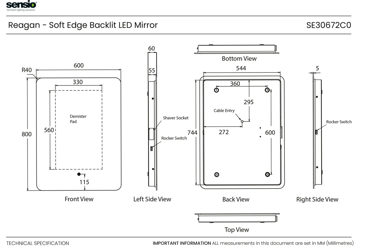 Technical drawing for Reagan