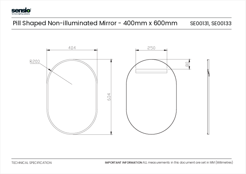 Technical drawing for Eldon Pill