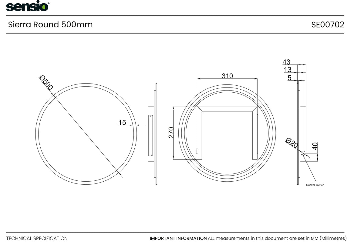 Technical drawing for Sierra Redonda