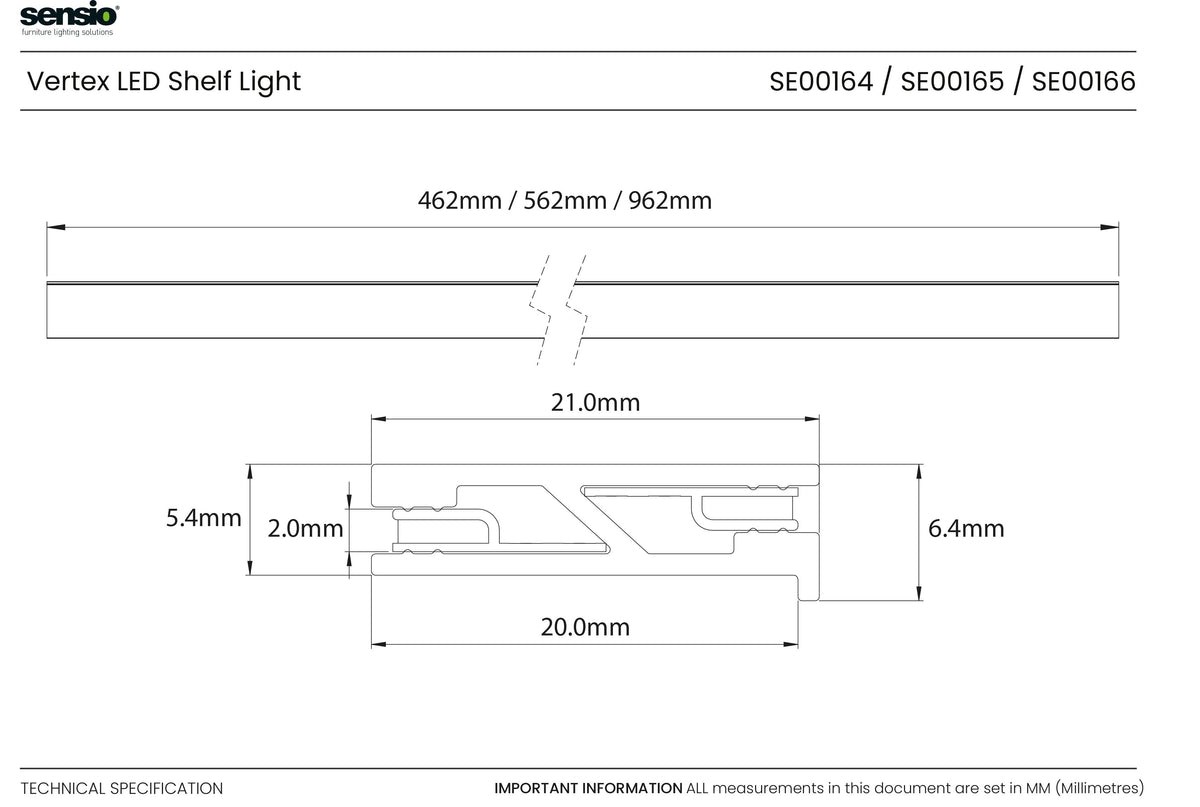 Technical drawing for Vertex™